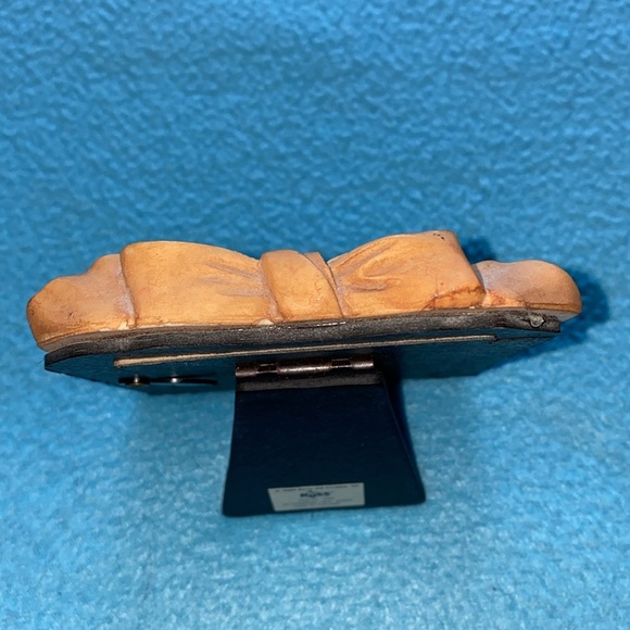 RUSS BERRIE & Co rose floral picture frame 3D ceramic vintage NEW size 4” X 5” - Picture 6 of 10